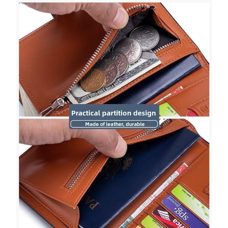 Portable anti-theft premium passport storage overseas multi-functional wallet ID bag