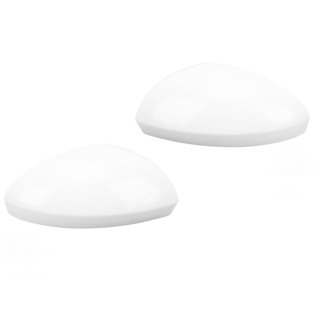 Door Mirror Cover Unpainted White Rearview Side Mirror Cap Wing Mirror Housing Replacement for Altim