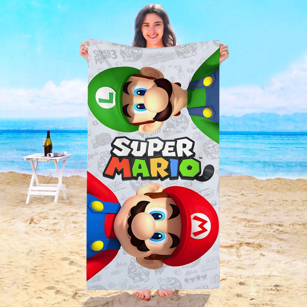 M-Marios Beach Towel Bath Towels Bathroom Playa Sauna Travel For Home Spa Swimming Pool Baby Microfiber Quick Drying Gym Shower