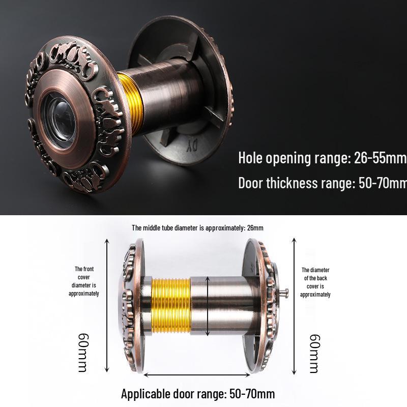 

Улучшенный дверной глазок с защитой от кражи: Универсальная заглушка для глазка и комбинированная дверная камера