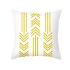 Yellow Geometric Simple Pattern Decorative Pillowcase Cushion Pillowcase Bedding Decoration