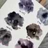 6 Colors 1ml White Night Collection Precipitation Color Master Level Solid Watercolor Pigment Portable Art Painting Supplies