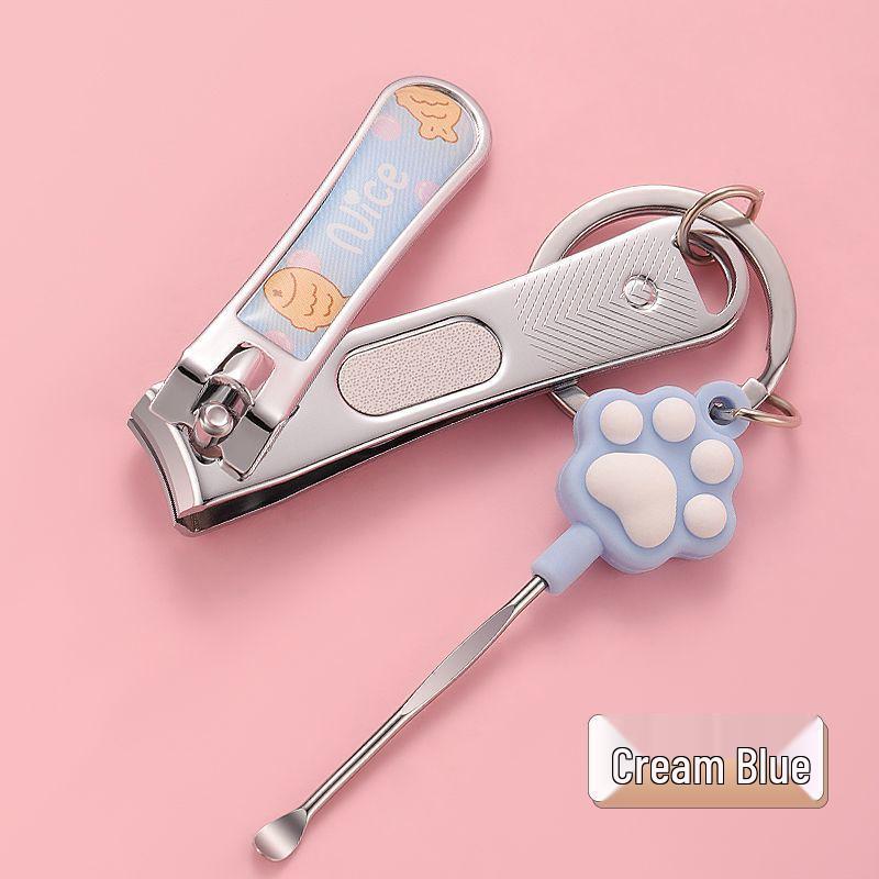 Single Cute Nail Clipper Set: Keychain Nail File & Clippers - Perfect Manicure Gift for Girls