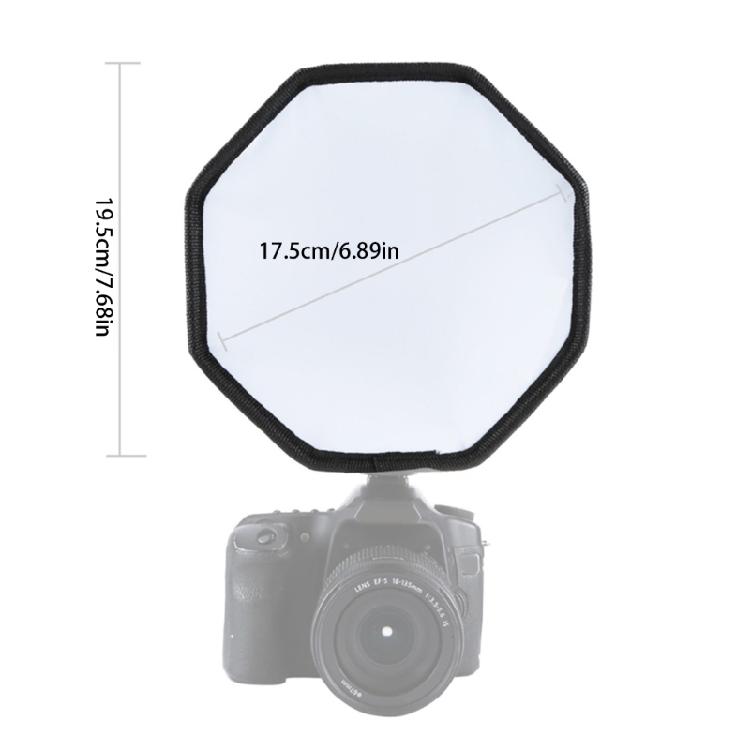 Leichter achteckiger Speedlight-Diffusor für Kameras, 20 cm, 30 cm, für professionelle Fotografen, zur Abmilderung harter Kamera-Blitzlichter