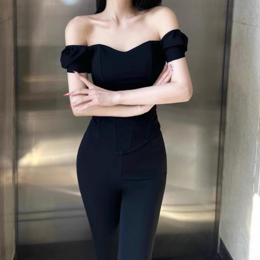 Europäischer & Amerikanischer Streetstyle Off-Shoulder Schlankmachendes Korsett-Top für Damen
