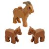 MOC Urban Zoo Model Farm Scene Building Block Accessories Owl Sheep Wolf Pig Flamingo Elephant Camel Children Brick Toy Gift R69
