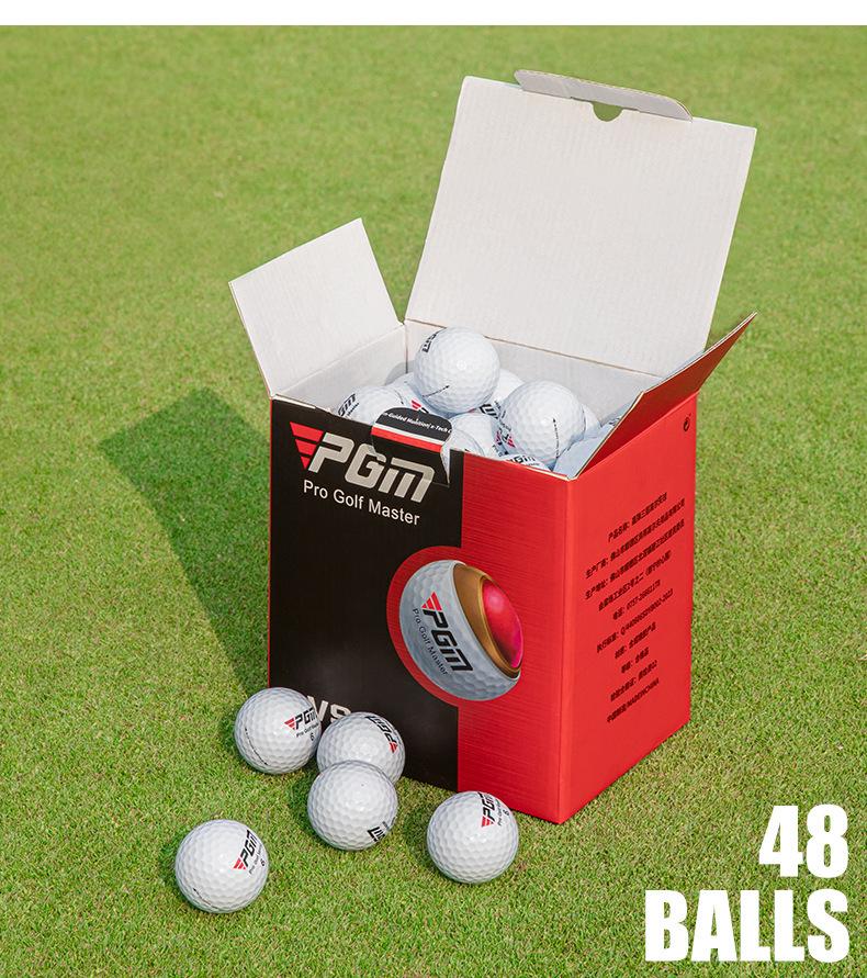 PGM Ultra-Langes Hoch-Elastisches Golfball-Geschenkset: 3/12/48er-Pack Hochleistungs-Übungsbälle