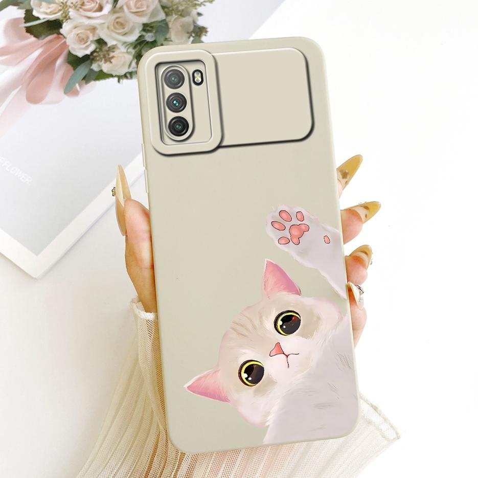 For Xiaomi Poco M3 Case PocoM3 Pro 4G Cute Fashion Cartoon Cover Soft TPU Matte Phone Case For Xiaomi Poco M3 Pro 5G Fundas Bags