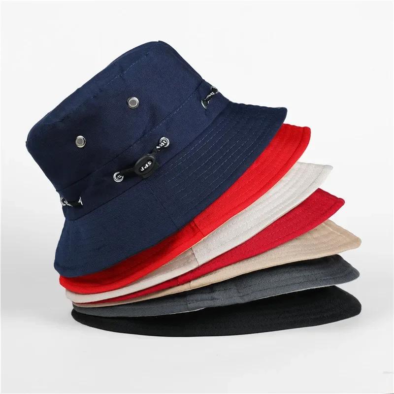 Fashion Solid Color Summer Sunscreen Breathable Mountaineering Bowl Hat Fishermen's Hats Minimalist Outdoor Leisure Sunshade Hat