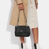 Coach Klare 25 Solid Color Buckle Flap Chain Leather Crossbody Shoulder Bag Medium Women Bags Black CC353-SVDTV