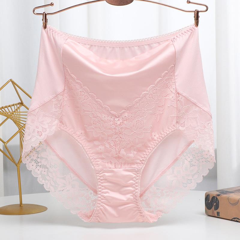 Högmidjade Sexiga Damtrosor i Plusstorlek Har en Mjuk Delikat Lingeriekänsla med God Elasticitet Trosor