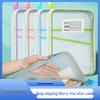 L-Shaped A4 Transparent Mesh Tote Bag for Subject Classification and Exam Paper Storage