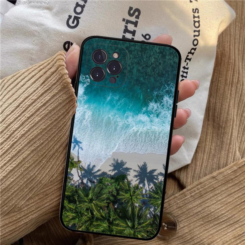 

Морской Пляж Путешествие Пейзаж Чехол для Телефона Для iPhone 15 14 11 12 13 Mini Pro XS Max Чехол 6 7 8 Plus X XR SE 2020 Funda Оболочка iPhone 12 mini