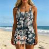 Women's Printed Split Swimsuit Sport Swimsuit Two-Piece Set