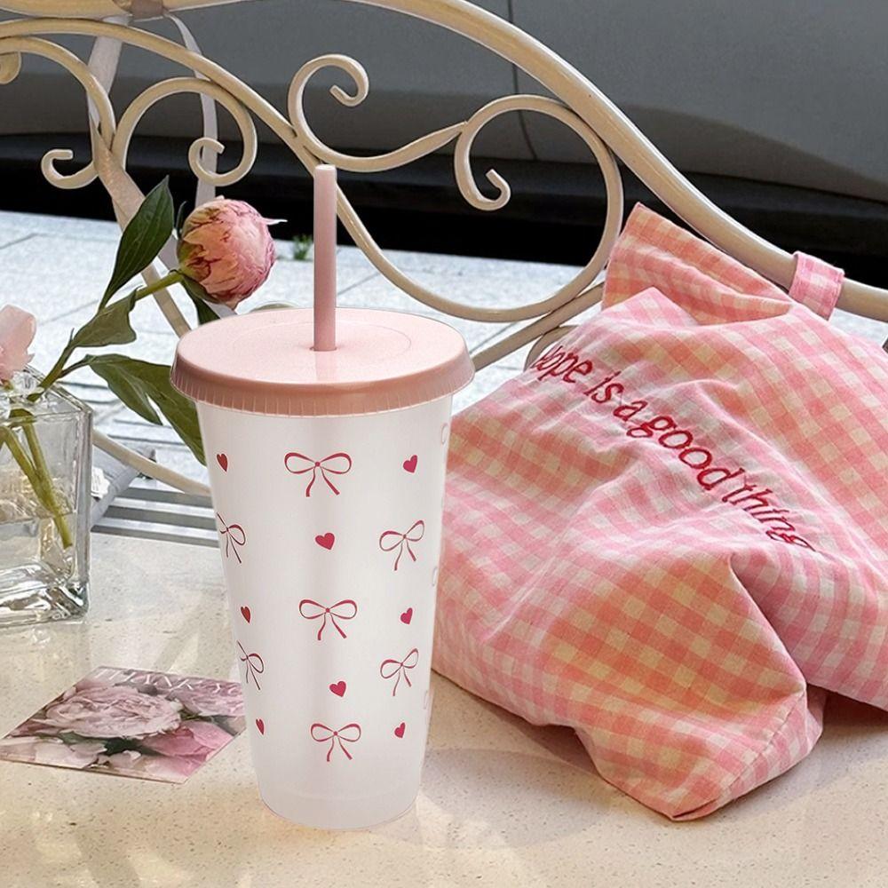 1/4/6Pcs  24oz/700ml With Lids Sippy Summer Sippy Cup Large Capacity Water Cup Drinking Kettle