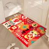 Non-slip Spring Festival Door Mat Cartoon Entrance Feet Mat Traditional Entrance Door Rug  Holiday