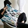 Whale And Shark Ocean Animals  Personalized picture text home decorative pillows Household Gifts 45x45cm