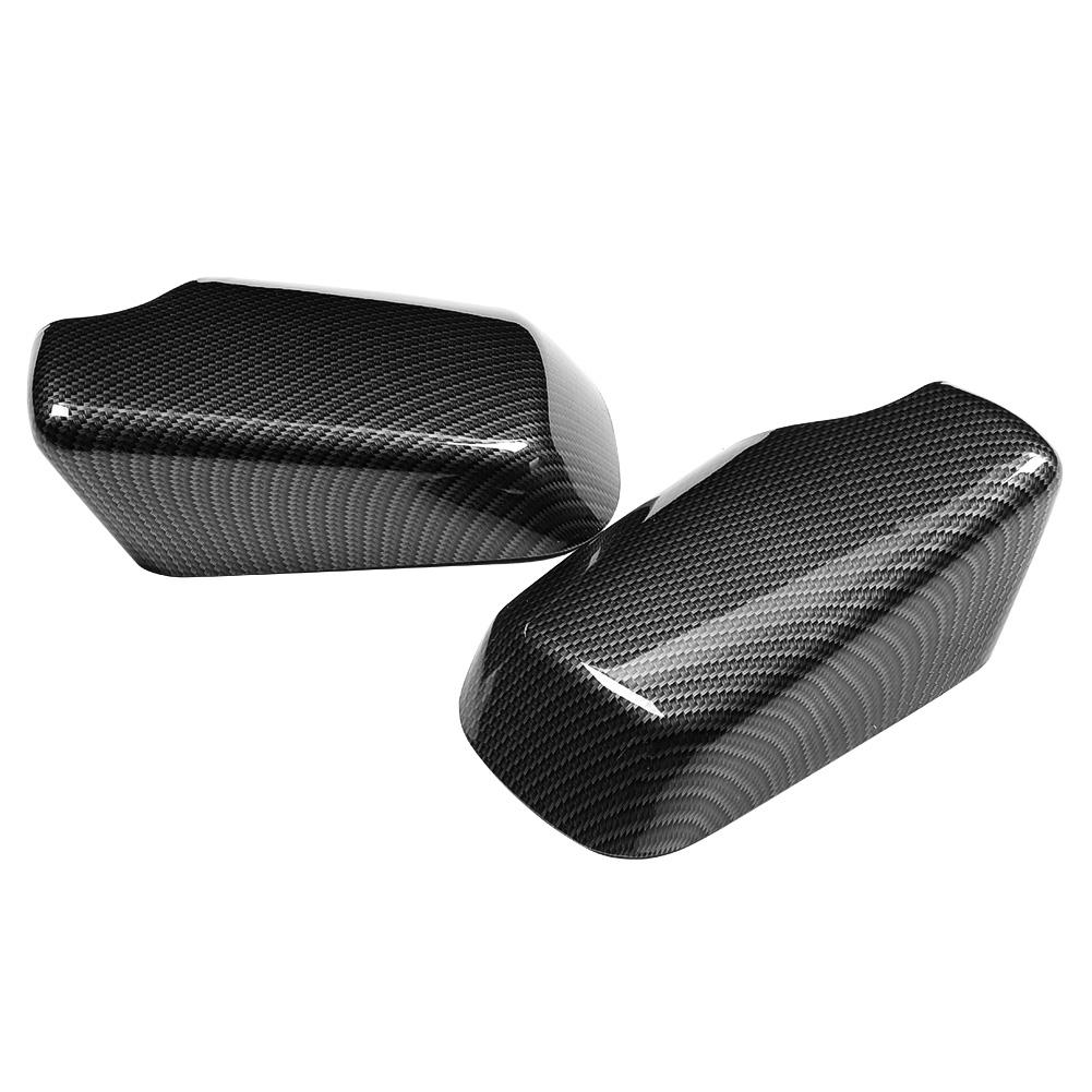 Carbon Fiber Style Door Wing Mirror Protector Add On Side Rearview Cover Fits for E46 1998 2005