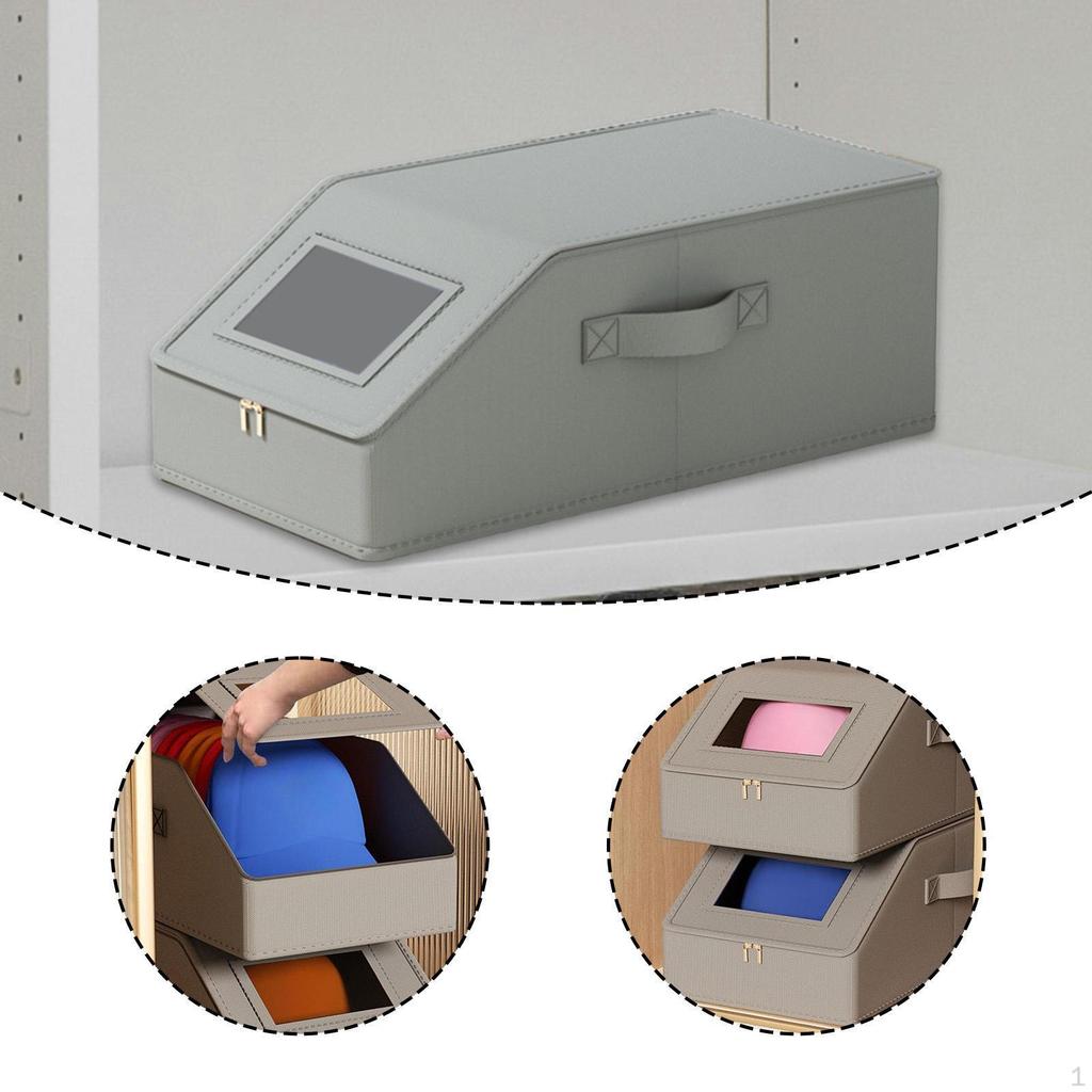 Hat Organizer for Baseball Case Portable Women Men Large Capacity Closet Dustproof Container