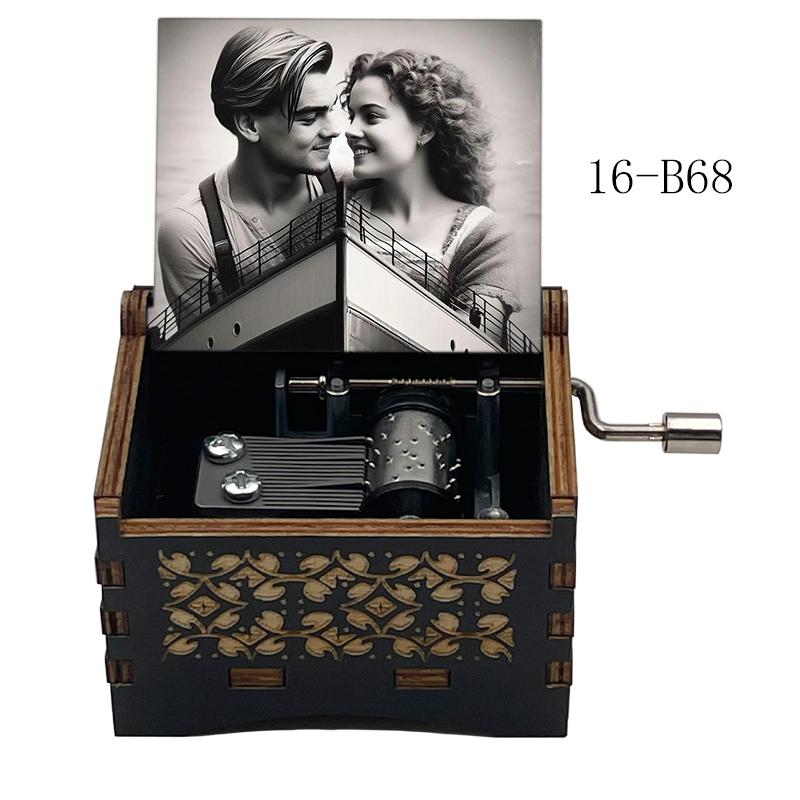Titanic Classic Love Romantic Movie My Heart Will Go On Wooden Music Box 18 Note Melody Couple Girlfriend Anniversary Gift 3