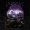 Multicolor Fake Window Banner Large Size Halloween Party Backdrop  Party Ornament