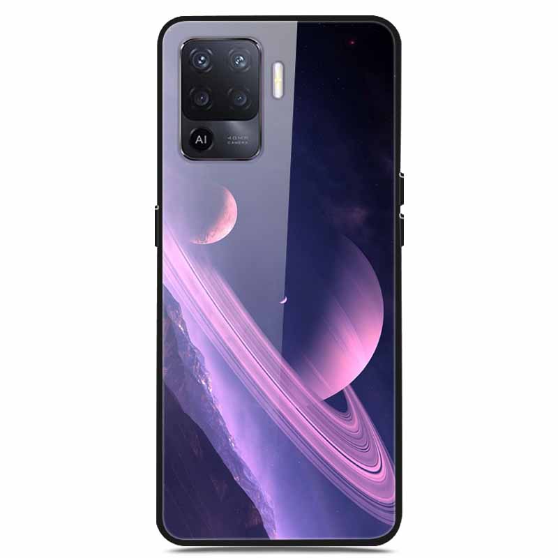For OPPO Reno 5 Lite Case Luxury Tempered Glass Bumper for OppoA94 4G Phone Cover For OPPO A94 4G/ Reno5 Lite Glass Coque A94 4G