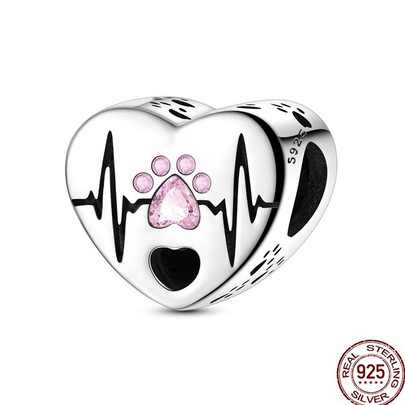 100% Copper Heart Family Charms Beads Pumpkin Pave Zircon Pendant Fit Original Bangle Bracelet Jewelry Gifts Making