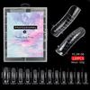 120pcs Kit Plastic Curve False Nails Art Dual Form French Tips Gel Extension Mode Acrylic Manicure Tool Accessories Sets