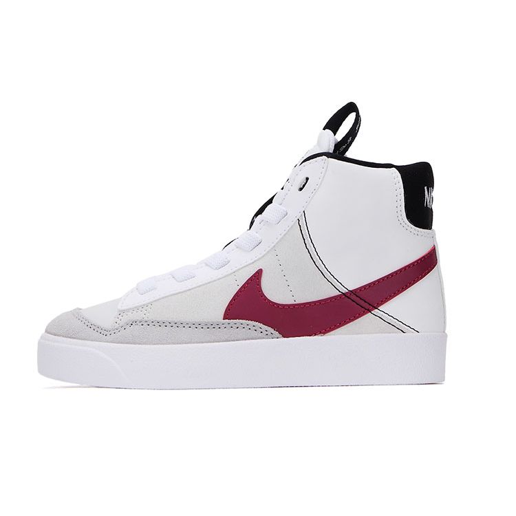 

Nike Blazer Mid 77 SE PS White Rush Maroon Black Summit White Kids Casual Shoes DH8641-101 29.5