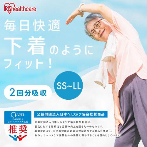 IRIS OHYAMA Refill Comfortable Underwear Adult Diapers, Large Size, 2-Use Absorption Capacity, 32 Diapers (NAD-L32-2)