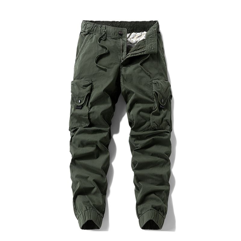 and American Export Surplus Men s New Spring and Autumn Loose-Fitting Jogger Cargo Casual Pants Outdoor Workwear Long Pants Trendy Men s Pants Army Green 30