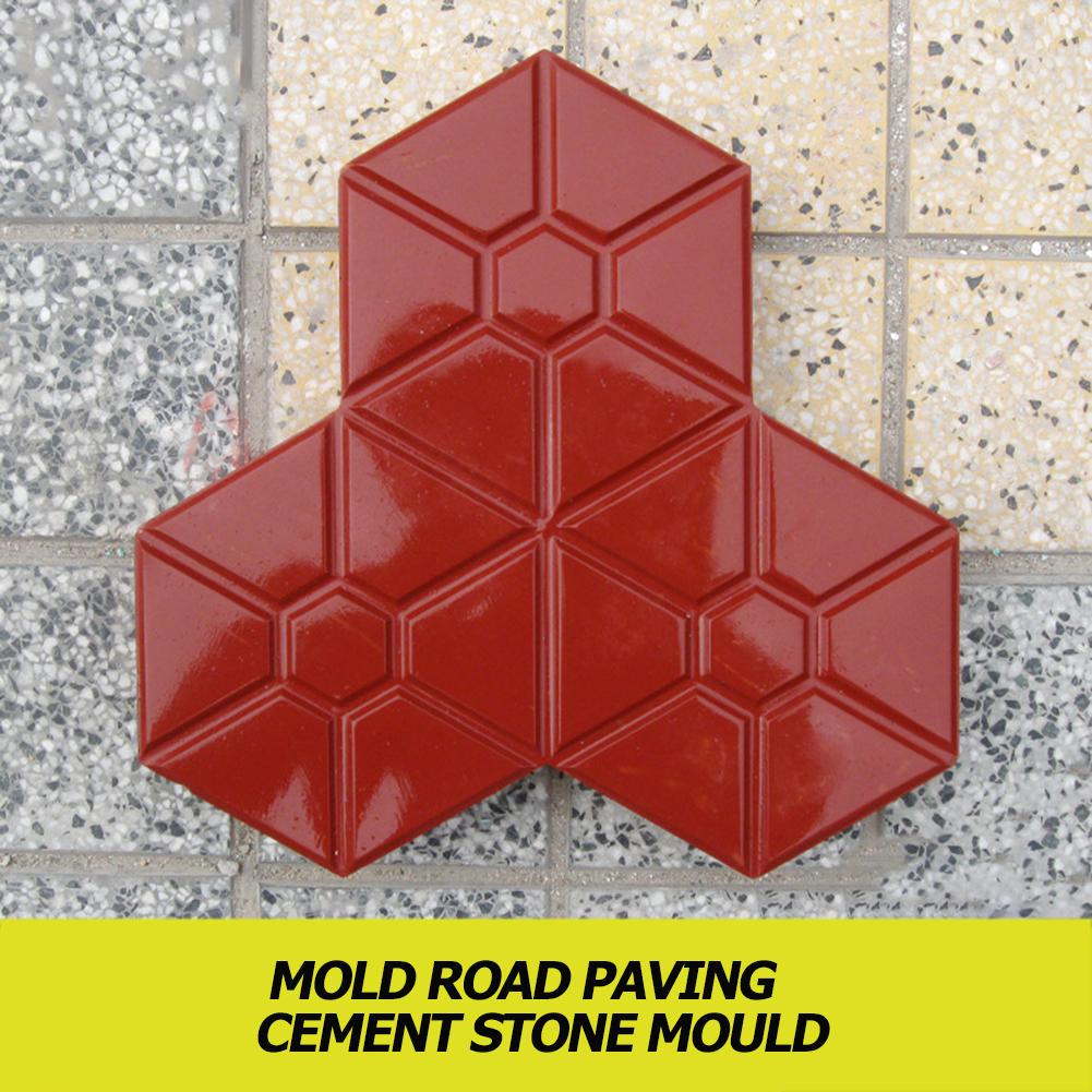 DIY Concrete Molds Reusable Paving Mould Home Garden Floor Road Concrete Stepping Flower Garden Brick Wall Decorative Mold