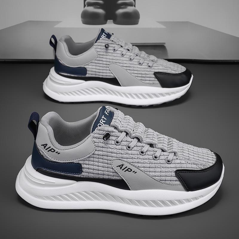 

Fashion trend men s shoes casual daily versatile sports board shoes light and breathable comfortable running height-increasing shoes 39 серый