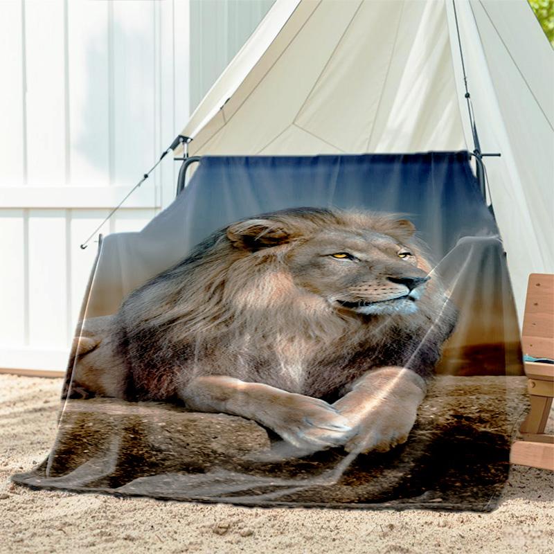 1pc Dog Pattern Blanket, All Season Lightweight Home Office Outdoor Nap Multifunctional Blanket