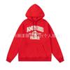 Unisex Embroidered Heart Hoodie Sweatshirt Casual Loose Fit Cotton Pullover Winter
