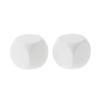 10Pcs/pack Dices Set Acrylic White Dices Teaching Props Game Accessories Mathematical Tools Round Corner Dices Set