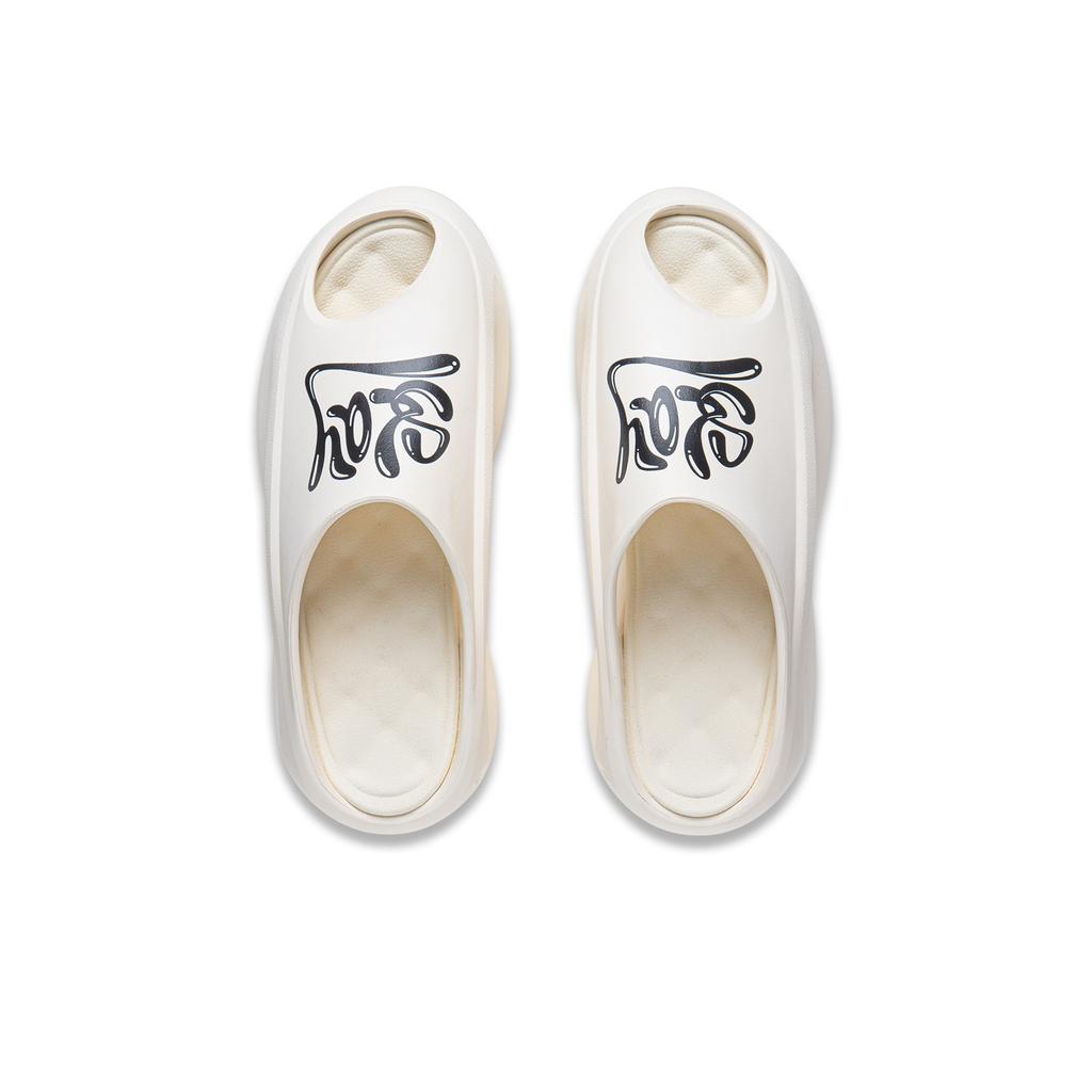 Li Ning Cloud Travel Slay Kényelmes Trendi Papucs Unisex Lábbeli Off-White AZSU005-1