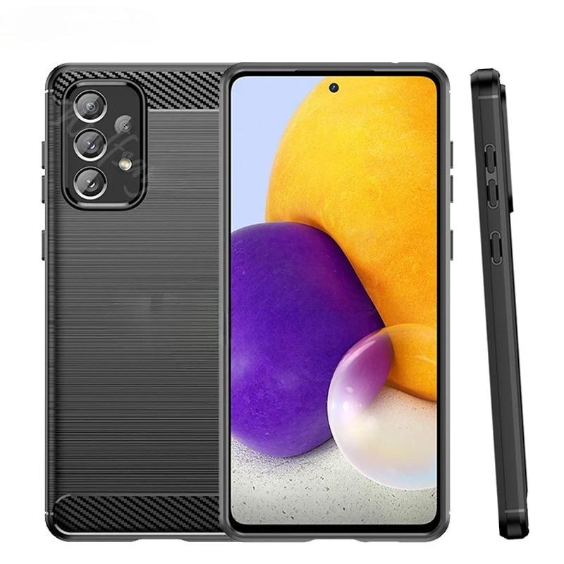 For Samsung Galaxy A73 5G Case Silicon Carbon Fiber Back Cover For Samsung A73 A53 A33 A52 A32 A22 A12 Case For Samsung A73 Case