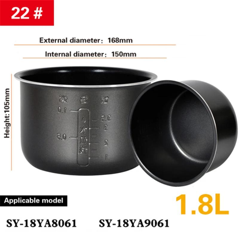 Rice Cooker Inner Container Non Stick Cooking Pot Replacement Accessories Kitchen Food Rice Cooker Liner Inner Pot Accessories