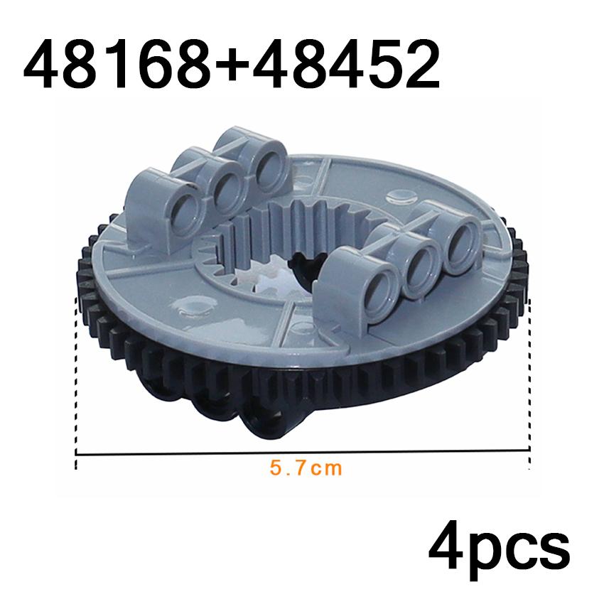 Technical Building Block Turntable 28 56 60 Tooth 99009 99010 48168 48452 18938 18939 Bricks Car MOC Parts 2855 2856 71711 65416
