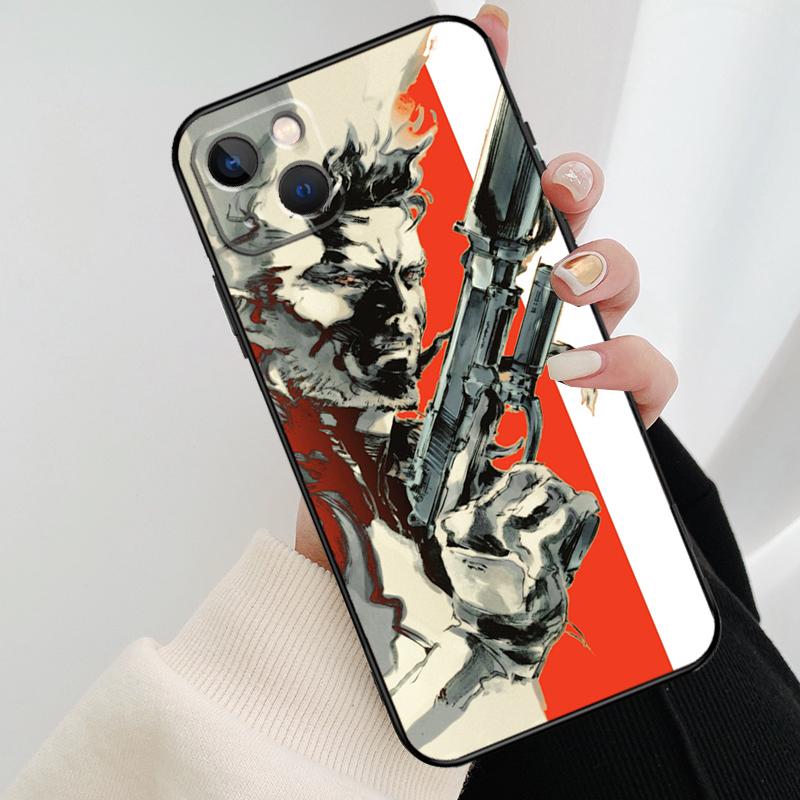 Metal Gear Solid Phone Case For iPhone 17 Pro Max 14 13 12 11 15 16 Pro Max mini 15 16 Plus 16e 17 Air Cover