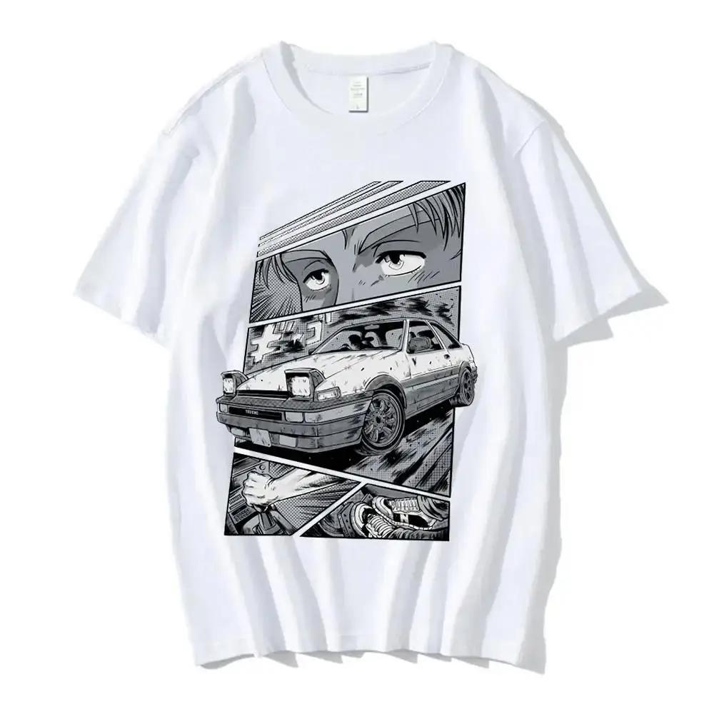 Initial D T Shirt Japanese Anime Graphic Funny Harajuku Manga T Shirt Fashion Casual Short Sleeve T Shirt Summer Men's T-shirt