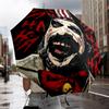 Horror Clown Laughing Umbrella 8-Frame for Travel, camping, Casual Lightweight Portable Umbrella, Essential for every family Holidays Birthday Gift