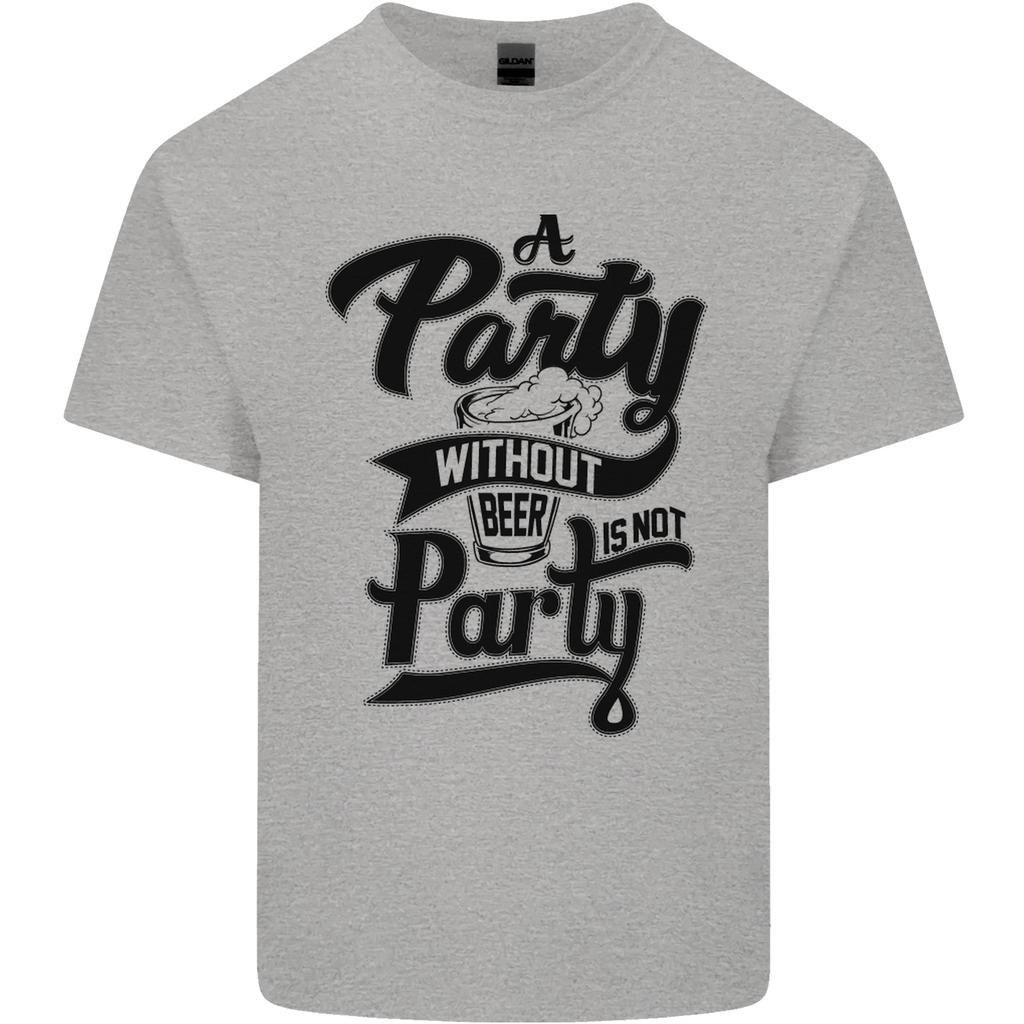 A Party Without Beer Alcohol Funny Beer Gin Unisexs Light Cotton TShirt