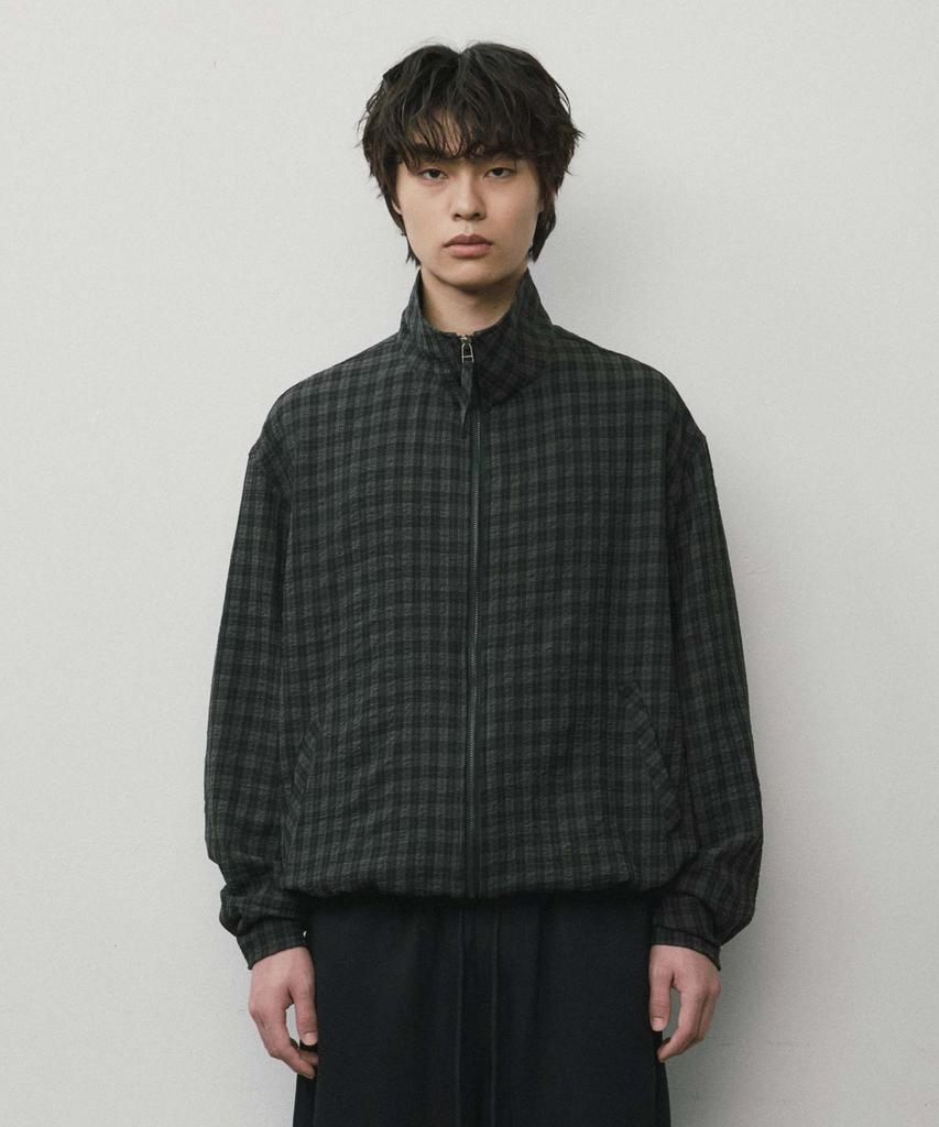 Wmc Check Shacket Blouson_Charcoal Grey