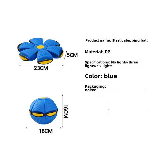 Luminous Elastic Bouncing Ball: Children's Outdoor Step-On Toy for Educational Fun