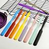 Silicone Long Scraper Color Cream Long Knife Scraper Cake Making Small Accessories Silicon Spatula Baking Tools for Cakes