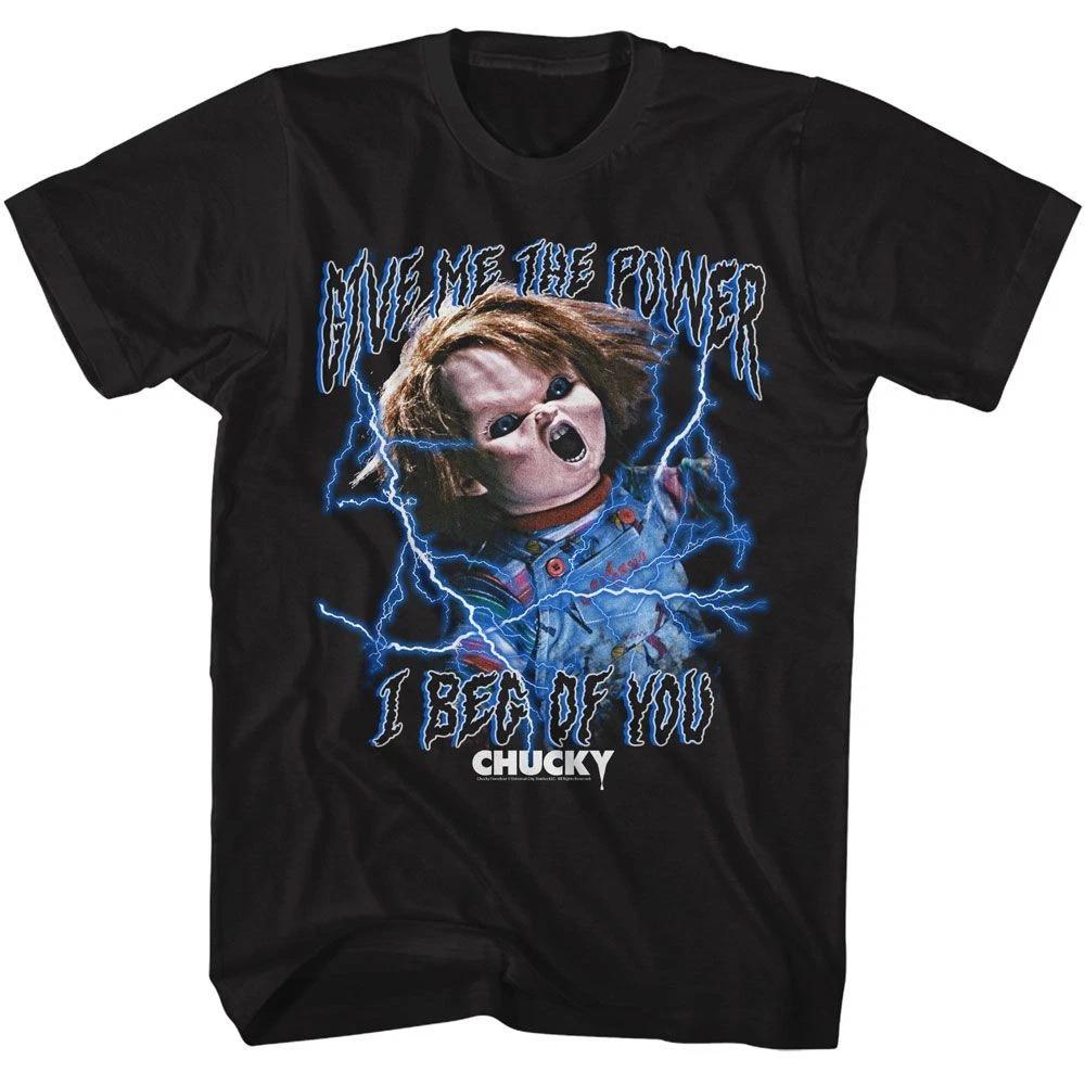 Chucky - The Power Lightning - American Classics - Solid Black Short Sleev 130