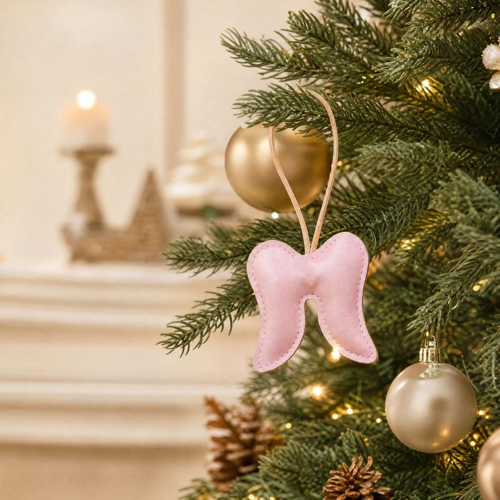 Christmas Tree Ornament, Korean Leather-Like Hanging Pendant, Holiday Decoration for Christmas Tree
