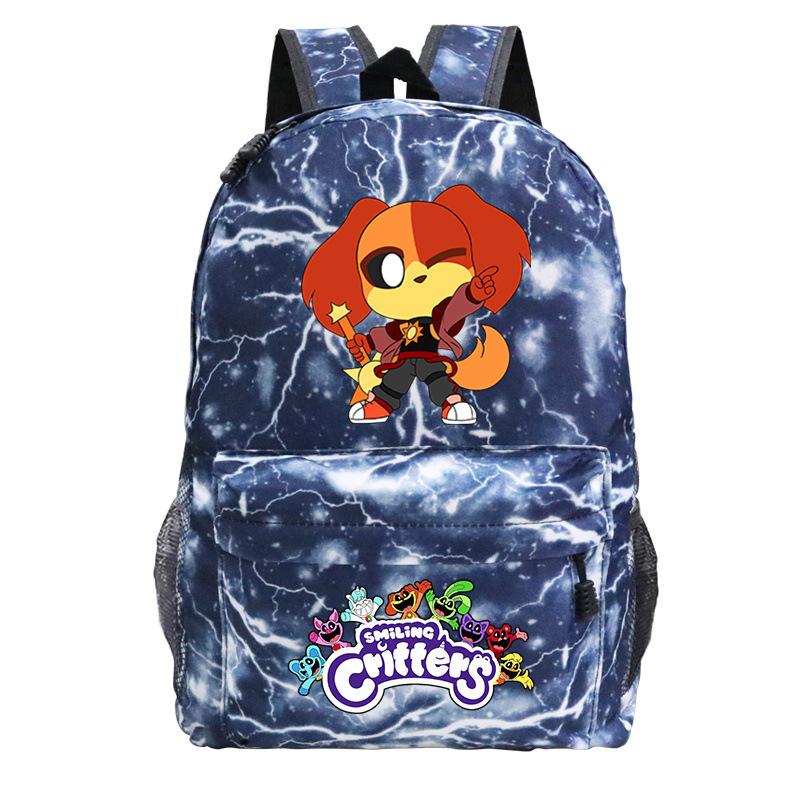 Smiling Critters Smiling Animals College Style Boys And Girls Junior High School Students School Bag Casual Backpack
